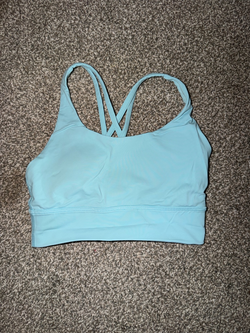 Lululemon Blue Longline Sports Bra